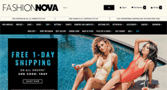 Desktop Screenshot of fashionnova.com