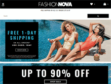 Tablet Screenshot of fashionnova.com